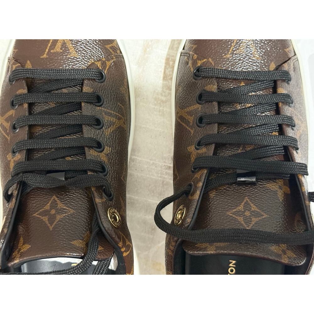 Louis Vuitton Frontrow Monogram Patent Canvas Sneakers with POA. Sz 39 eu 9 wmn - Picture 13 of 14